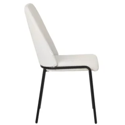 Esszimmerstühle 4er Set Beige mit Rückenlehne, Polsterstühle für Esszimmer & Küche ML-Design
