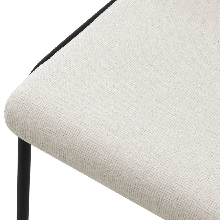 Esszimmerstühle 4er Set Beige mit Rückenlehne, Polsterstühle für Esszimmer & Küche ML-Design