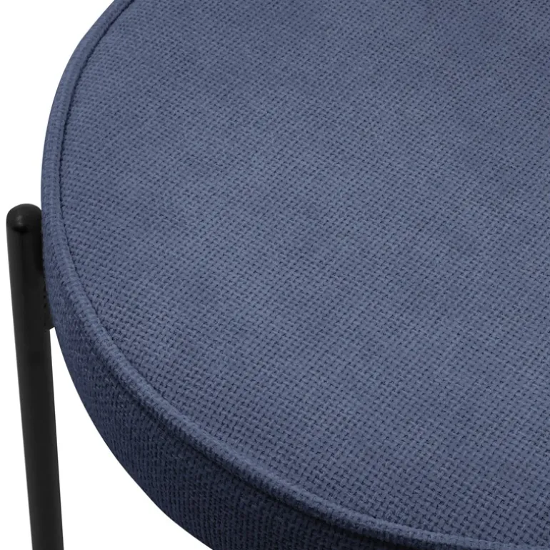 Esszimmerstühle 2er Set Dunkelblau mit Rückenlehne, Polsterstühle für Esszimmer & Küche ML-Design