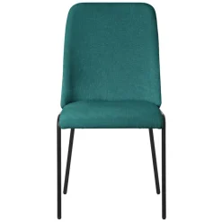 Esszimmerstühle 4er Set Petrol mit Rückenlehne, Polsterstühle für Esszimmer & Küche ML-Design