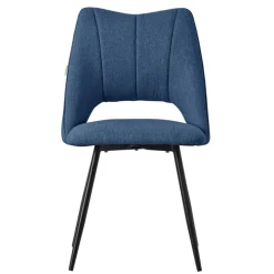 Esszimmerstuhl 2er Set Blau gepolstert inkl. Montagematerial Polsterstuhl Küchenstuhl ML-Design