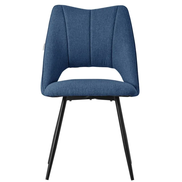 Esszimmerstuhl 6er Set Blau gepolstert inkl. Montagematerial Polsterstuhl Küchenstuhl ML-Design