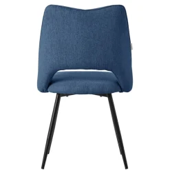 Esszimmerstuhl 6er Set Blau gepolstert inkl. Montagematerial Polsterstuhl Küchenstuhl ML-Design