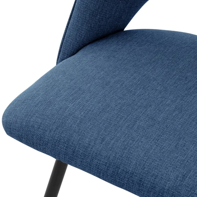 Esszimmerstuhl 6er Set Blau gepolstert inkl. Montagematerial Polsterstuhl Küchenstuhl ML-Design