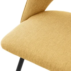 Esszimmerstuhl 6er Set Senfgelb gepolstert inkl. Montagematerial Polsterstuhl Küchenstuhl ML-Design