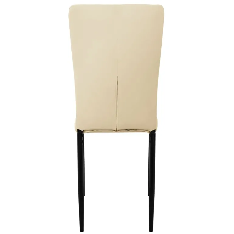 Esszimmerstuhl 4er Set Taupe mit Samtbezug und Metallbeinen Küchenstuhl ML-Design