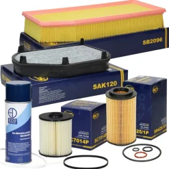 Filterset mit 400ml Klimaanlagenreiniger Mercedes Benz E-Klasse (W210)