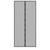 Fliegengitter Klebmontage ohne Bohren 100x210 cm Schwarz aus Polyester