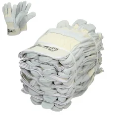 Handschuhe Rindspaltleder Natur L 12 Paar