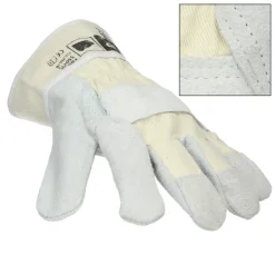 Handschuhe Rindspaltleder Natur 1 Paar L