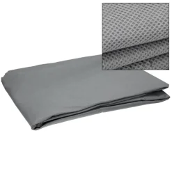 Hardtopständer mit 4 feststellbaren Rollen Weiß aus Stahl und Hardtop Cover