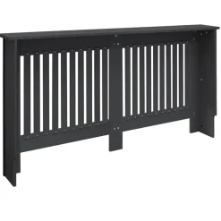 Heizkörperverkleidung 152x19x82 cm Landhaus Anthrazit aus MDF ML-Design