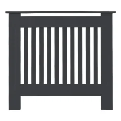 Heizkörperverkleidung 78x19x82 cm Landhaus Anthrazit aus MDF ML-Design