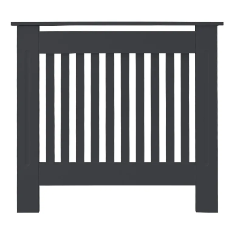 Heizkörperverkleidung 78x19x82 cm Landhaus Anthrazit aus MDF ML-Design