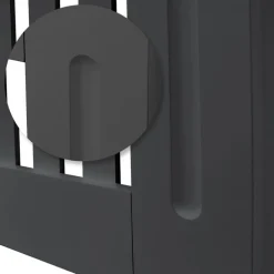 Heizkörperverkleidung 78x19x82 cm Landhaus Anthrazit aus MDF ML-Design