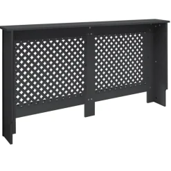 Heizkörperverkleidung 152x19x82 cm Raute Anthrazit aus MDF ML-Design