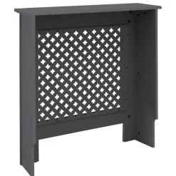 Heizkörperverkleidung 78x19x82 cm Raute Anthrazit aus MDF ML-Design