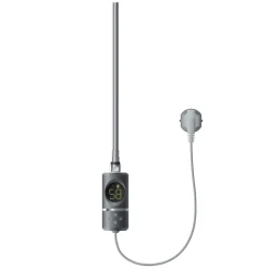 Heizstab 1200W Anthrazit mit Thermostat und LCD Bildschirm LuxeBath