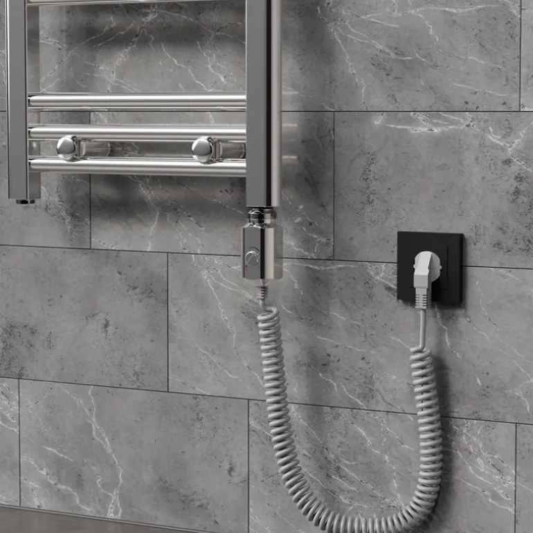 Heizstab 300W Chrome mit Thermostat für Badheizkörper LuxeBath
