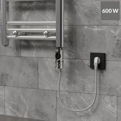 Heizstab 600W Chrome mit Thermostat und LCD Bildschirm LuxeBath