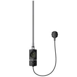 Heizstab 600W Schwarz mit Thermostat und LCD Bildschirm LuxeBath