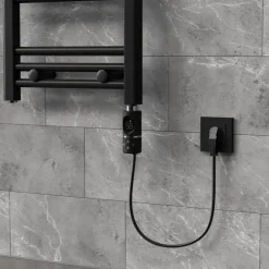 Heizstab 600W Schwarz mit Thermostat und LCD Bildschirm LuxeBath