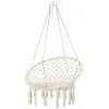 Hängesessel mit Sitzkissen Beige aus Baumwolle ML-Design