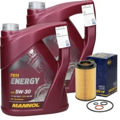 Inspektionspaket mit 10L Mannol Energy 5W-30 BMW 3er (E46) Land Rover