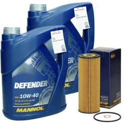 Inspektionspaket mit 10L Mannol Defender 10W-40 Ssangyong Kyron Mercedes Benz SLK (R170)
