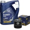 Inspektionspaket mit 4L Mannol Takt Plus 10W-40 Mazda 323 Nissan Primera