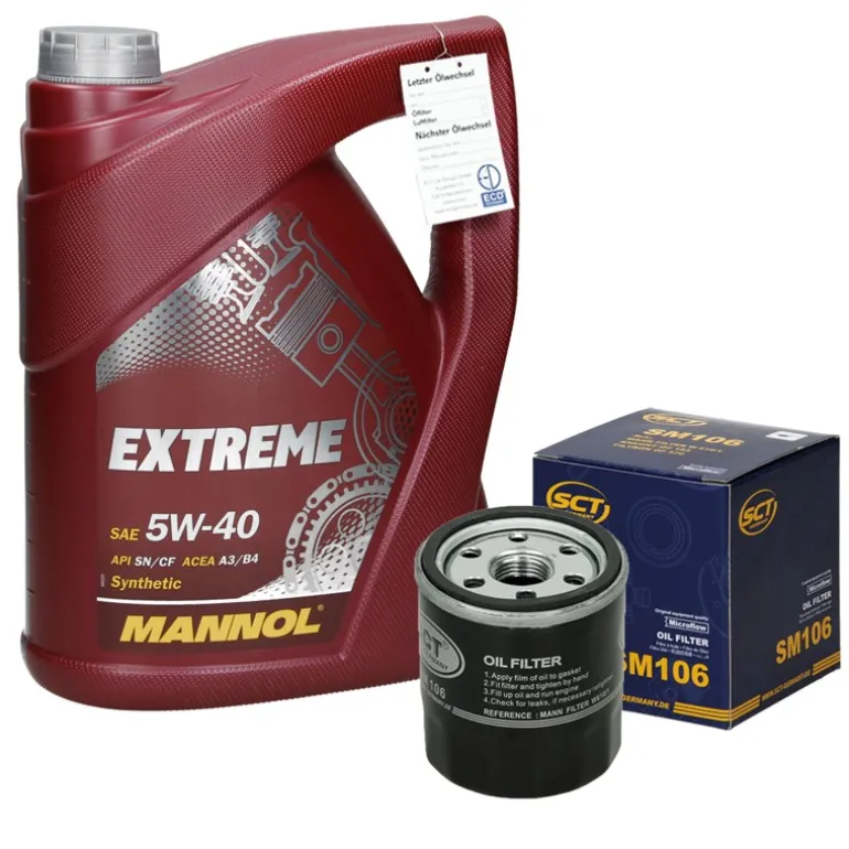 Inspektionspaket mit 5L Mannol Extreme 5W-40 Suzuki Samurai Toyota Avensis