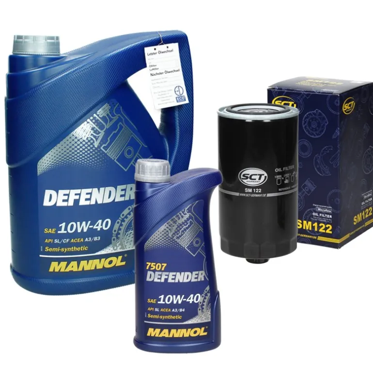 Inspektionspaket mit 6L Mannol Defender 10W-40 Volvo 940 VW Transporter T4