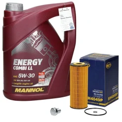 Inspektionspaket mit Mannol Combi LL 5W-30 5L, VAG