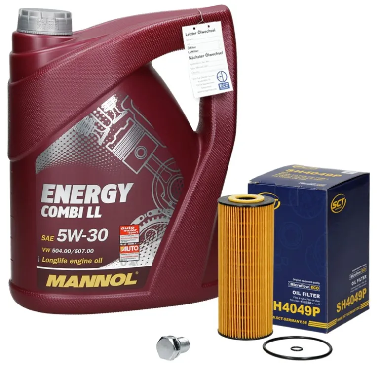 Inspektionspaket mit Mannol Combi LL 5W-30 5L, VAG