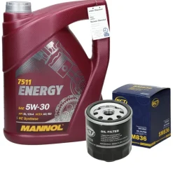 Inspektionspaket mit Mannol Energy 5W-30 5L VAG