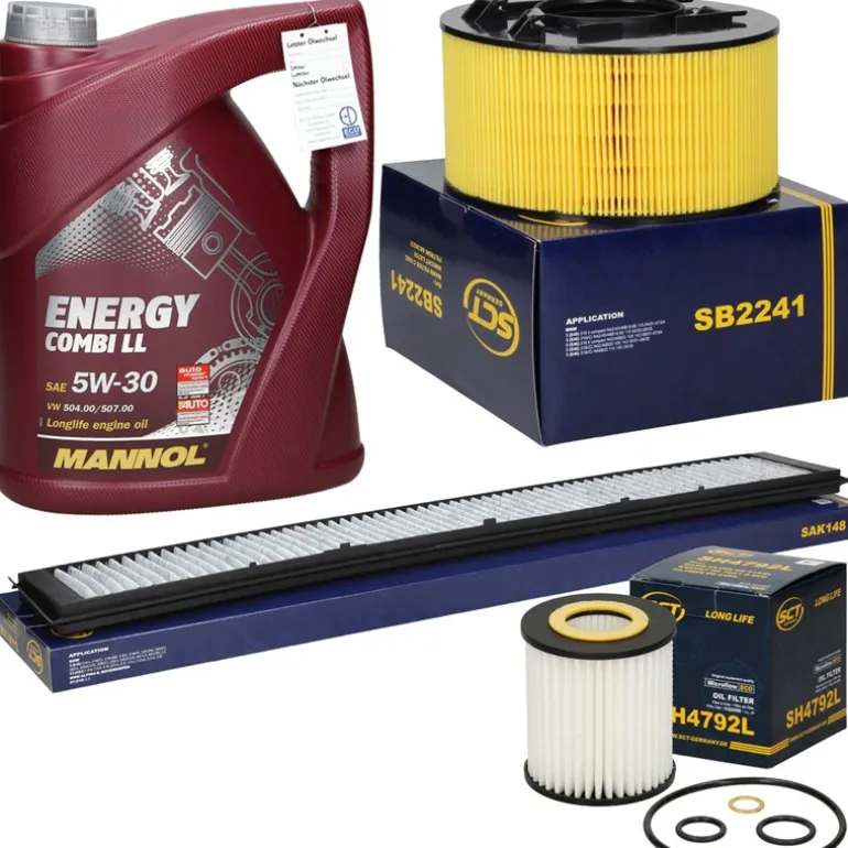 Inspektionspaket mit Mannol Energy Combi LL 5W-30 5L BMW 3-er (E46)