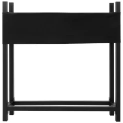 Kaminholzregal mit Abdeckung 113x25x115 cm Anthrazit aus Stahl ML-Design