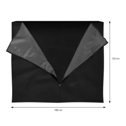 Kaminholzregal mit Abdeckung 143x70x145 cm Anthrazit aus Stahl ML-Design