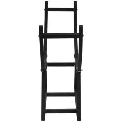 Kaminholzregal 55x21x94 cm Schwarz aus Metall ML-Design