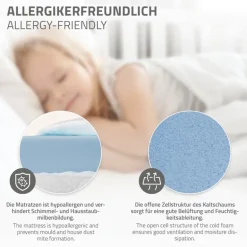 Kinderbett Hausbett 80x160 cm Weiß aus Kiefernholz mit Matratze H:10cm Rausfallschutz und Lattenrost ML-Design