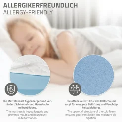 Kinderbett Hausbett 90x200 cm Weiß aus Kiefernholz inkl. Matratze H-16cm Holzbett mit Dach und Lattenrost ML-Design
