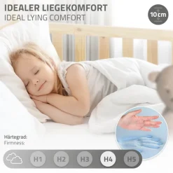Kindermatratze 120x60x10 cm aus Kaltschaum ML-Design