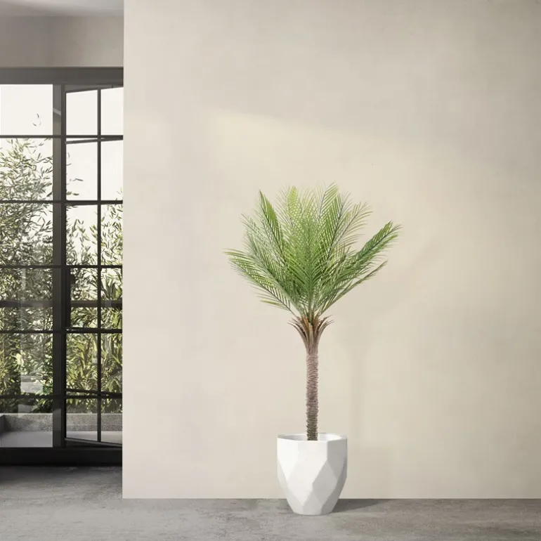Künstliche Palme 150 cm Tropische Kunstpalme im Topf ML-Design