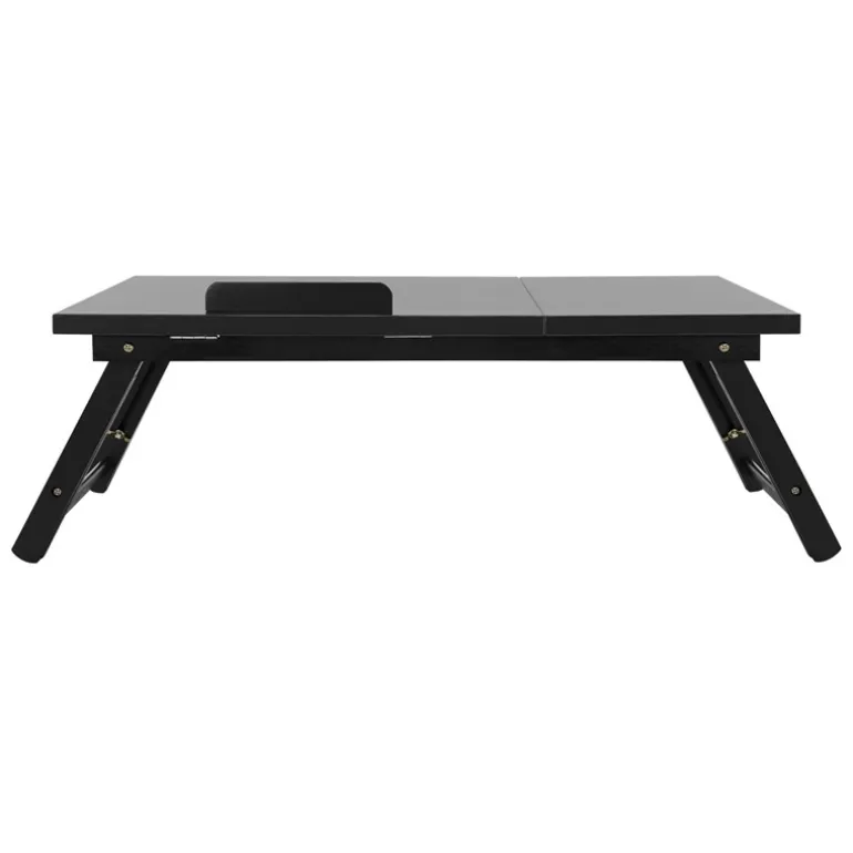 Laptoptisch klappbar Schwarz aus Holz ML-Design