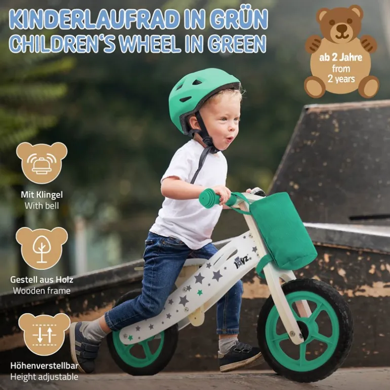 Laufrad für Kinder ab 2 Jahren Grün Joyz