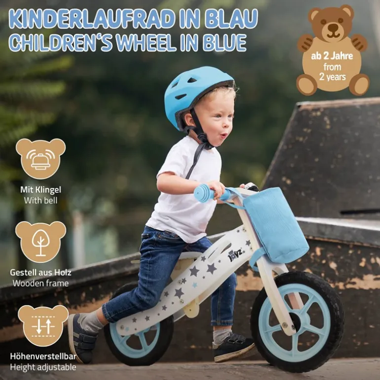 Laufrad für Kinder ab 2 Jahren Hellblau Joyz