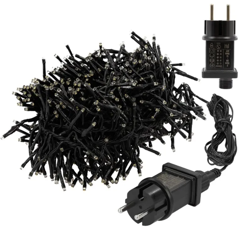 LED Büschel Lichterkette 4,2 m mit 576 LEDs Warmweiß IP44