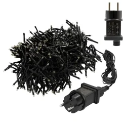 LED Clusterlichterkette 8,5m warmweiß mit 1152 LEDs