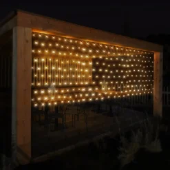 LED Lichternetz 150x300 cm mit 320 LEDs Warmweiß IP44
