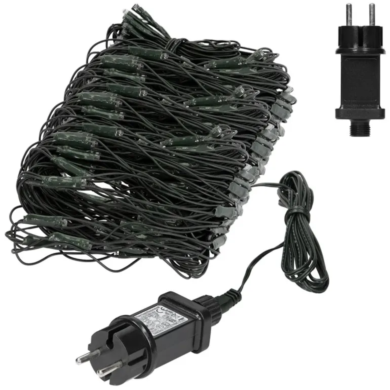 LED Lichternetz 150x300 cm mit 320 LEDs Warmweiß IP44